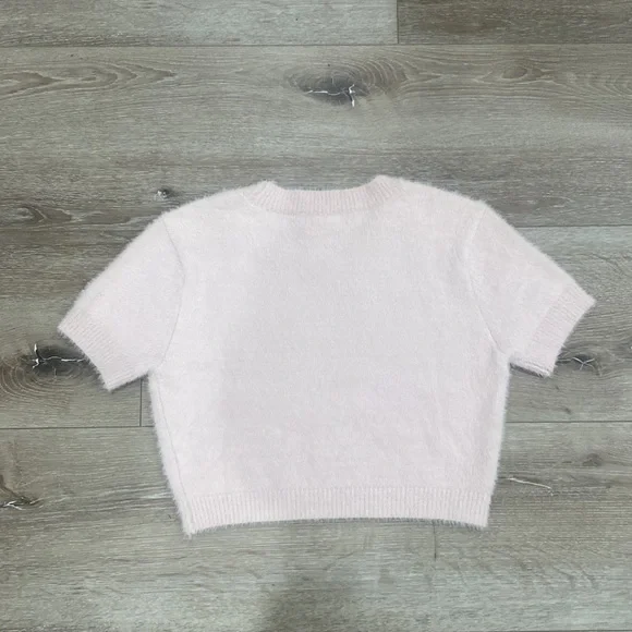 NWT PACSUN women’s light pink cashmere crop top! - Picture 4 of 4